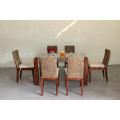 Classical Luxury Design Water Hyacinth Dining Set For Indoor Natural Wicker Furniture